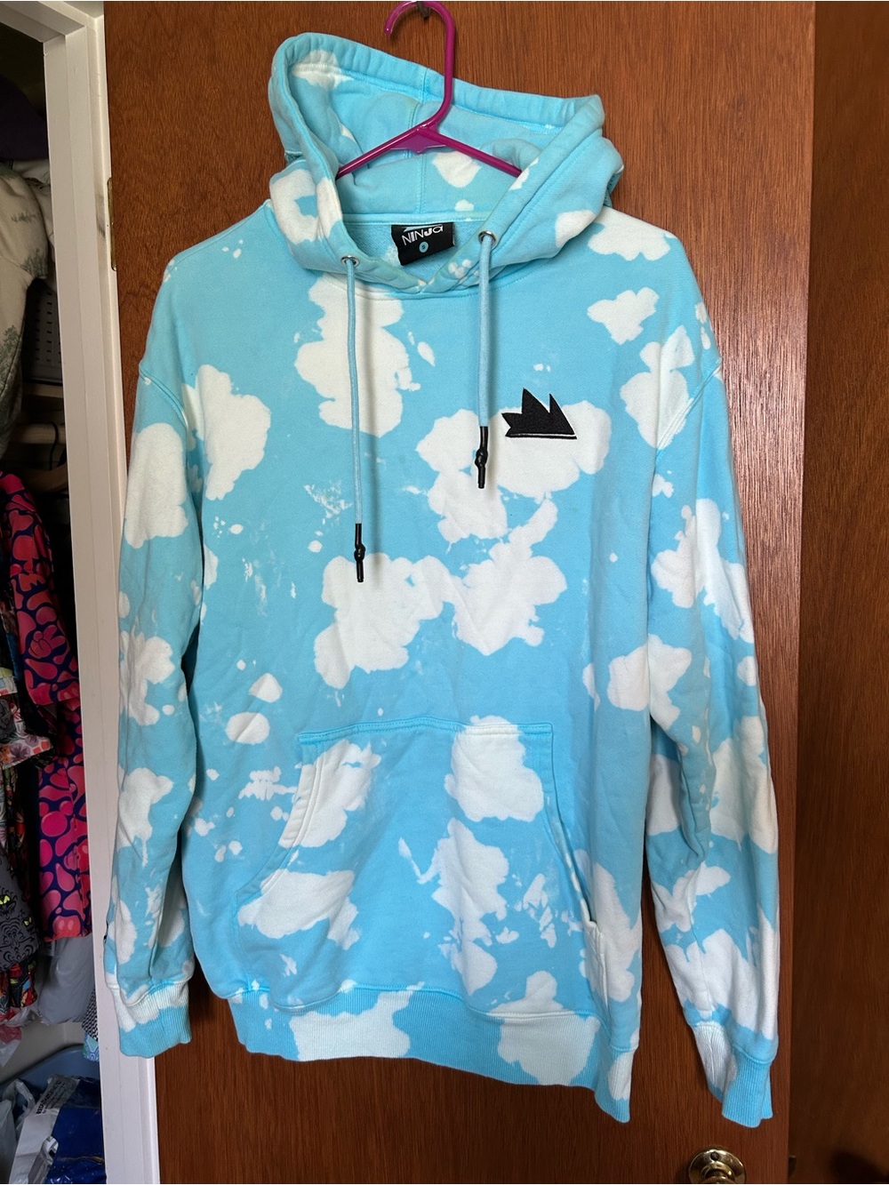 NINJA Blue Cloud 22 gamer Hoodie S